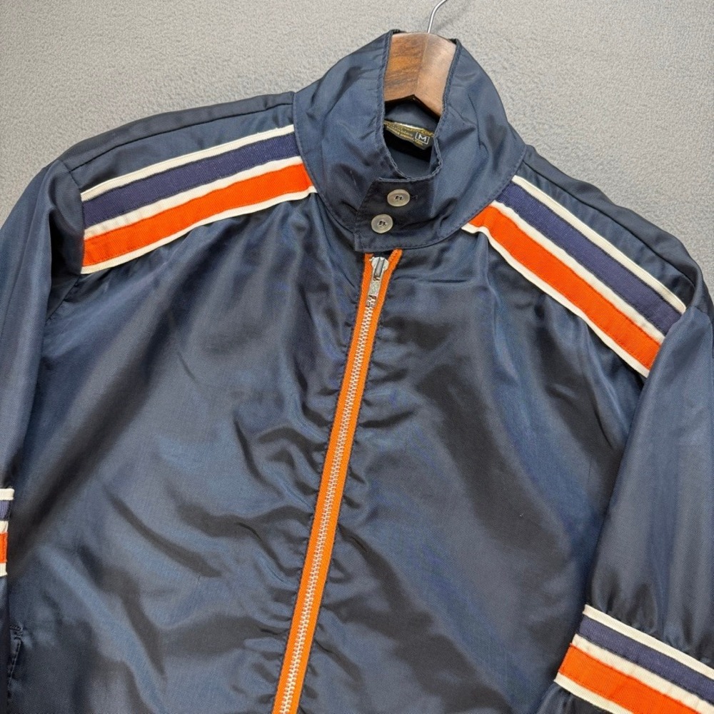 Vintage Swingster Racing Track Jacket Regular Size M Windbreaker Retro 70s 80s